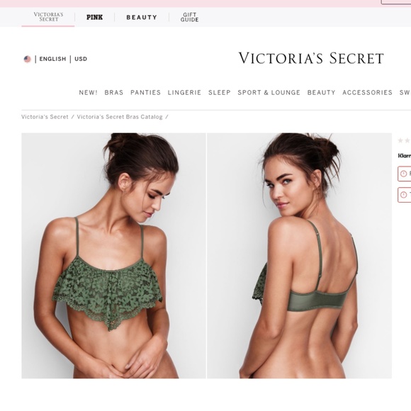 NWT Victoria's Secret Green Lace Bralette - Picture 9 of 9